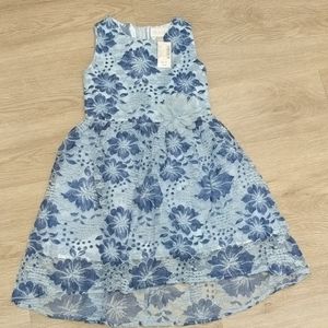 NWT blue lace overlay dress
